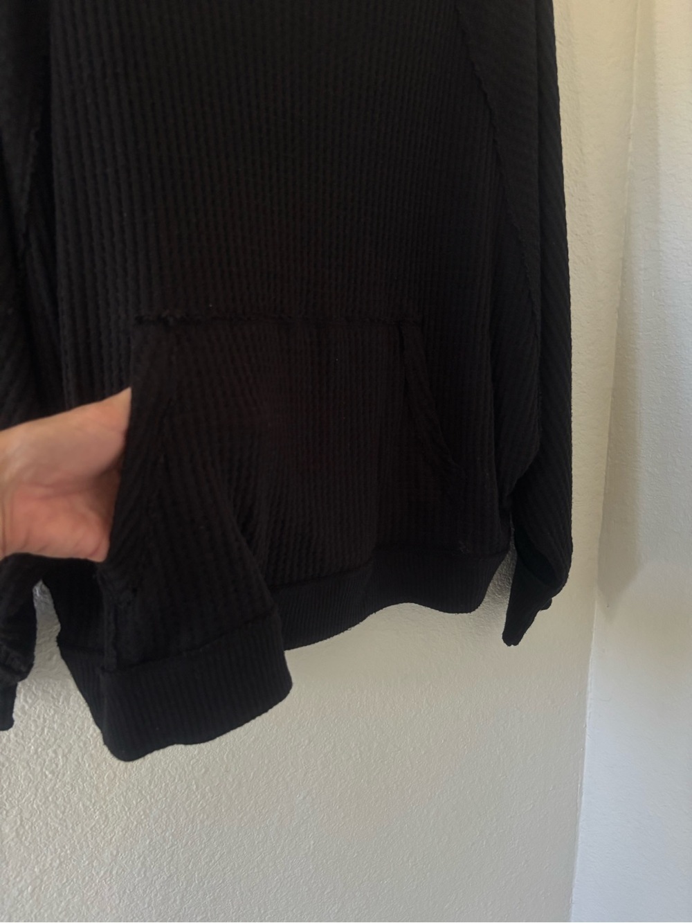 We the Free Free People West End Waffle Knit dolman sleeve Sweater L - Picture 8 of 11